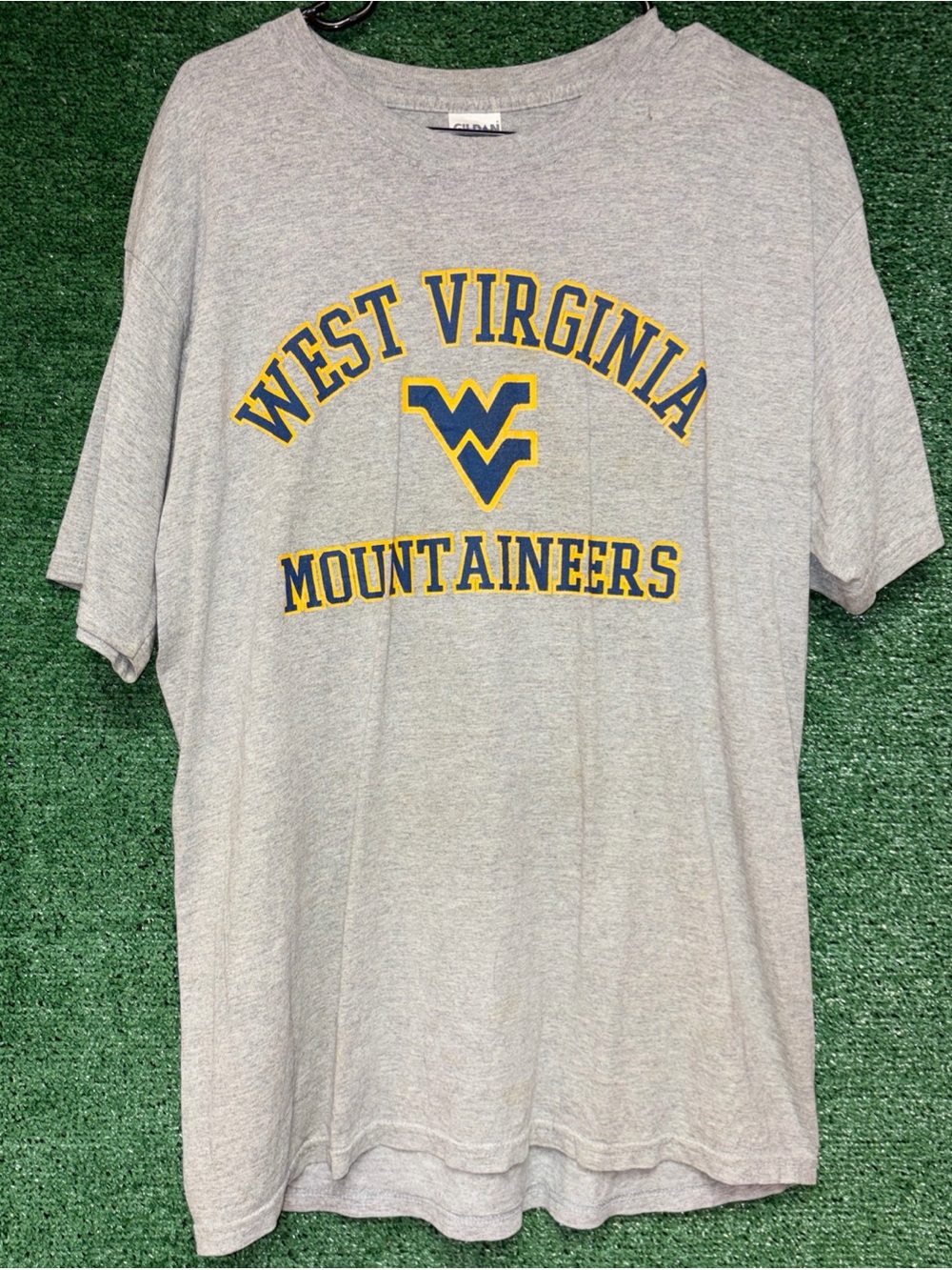 West Virginia Mountaineers Vintage Y2K Shirt L Gildan tag College NCAA